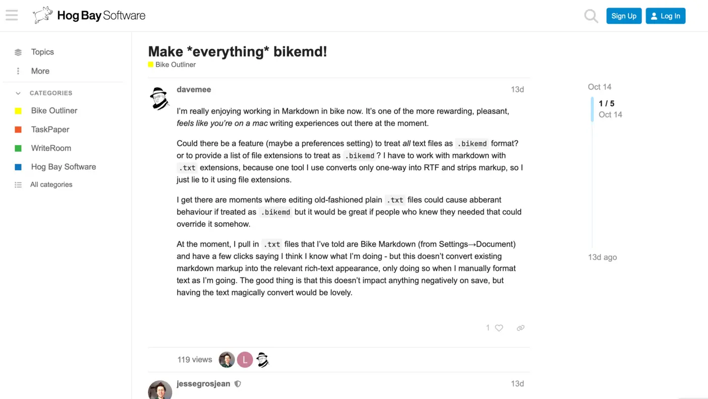 Hogbay Software Forums